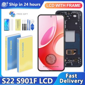 AMOLED For Samsung Galaxy S22 5G S901B S901U S901W S901N S901E Lcd Display Digital Touch Screen Assembly For S22 Display
