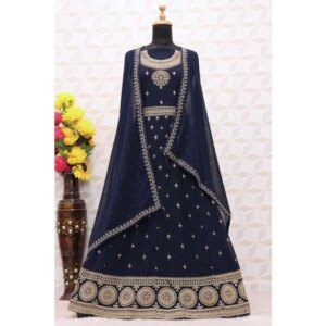 Wondrous Indian Designer Heavy Anarkali Gown Wedding Wear Stitched Heavy Dresses