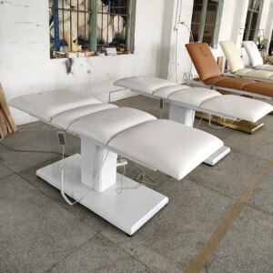 Luxury White Beauty Salon Massage Spa Bed Electric 3 Motors Treatment Cosmetic Eyelash Bed For Sales