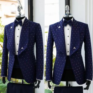 Handmade Wedding Men Suits Modern Tuxedos Groom Wear Shawl Lapel Single Breasted 2 Pieces Blazer Pant Formal Suit Customized