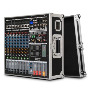 Mixer EM8 Road 12 All-in-One Machine with Power Amplifier Bluetooth 24 Digital Effects Stage Wedding Performance