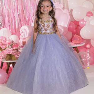 Mini Quinceanera Dresses Mexican Ball Gown Tulle Beaded Flower Girl Dresses For Weddings Charro Pageant Dresses Baby Customized