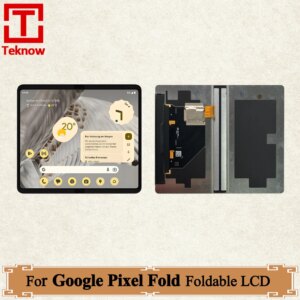 AMOLED 7.6″ Screen For Google Pixel Fold Foldable LCD Touch Panel Screen Digitizer For Google Pixel Fold Main Screen Replace
