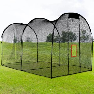 22FT Baseball Batting Cage, Portable Batting Cage with Carry Bag, Baseball & Softball Batting Cage Netting for Pitching Training