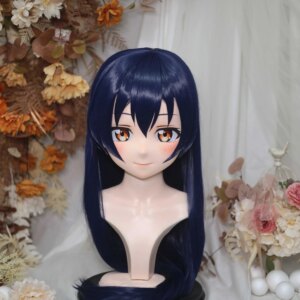 Customize Character Female/Girl Resin Kig Full Head With Lock Anime Cosplay Japanese Anime Kigurumi Mask