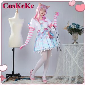【Customized】CosKeKe Yang Nari Cosplay Anime VTuber Costume Sweet Lovely Outfit Daily Wear Halloween Party Role Play Clothing New