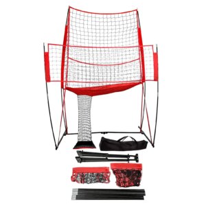 Factory Price Volleyball Training Equipment Practice Net Station 11*8 FT Bow Style Frame