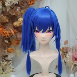 (NFD312-8)Customize Full Head With Lock Pretty Female/Girl Japanese Animego Character Kig Cosplay Kigurumi Mask Crossdress Doll