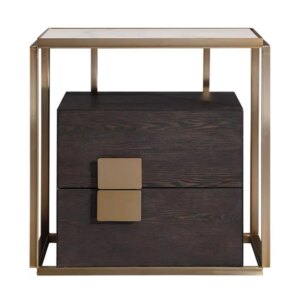 Popular luxury home furniture night stand bedside table