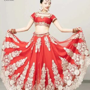 Yiman Exotic Indian Dance Costume Ethnic Style Female Dance Costume New Katak Sari Grand Swing Skirt Set