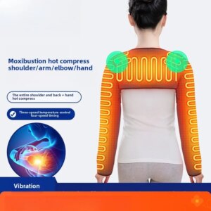Electric heating shoulder and arm sleeves to keep warm, back heat, arm and elbow joint pain moxibustion shoulder massage, fever