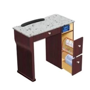 Diant Good Quality Modern Design Beauty Equipment Painted Solid Wood Nails Salon Chair Sets Storage Manicure Nail Table