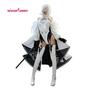 Miccostumes Women’s Anime 10H Cosplay Costume Bodysuit with Pantyhose and Cape Halloween Cosplay Costumes