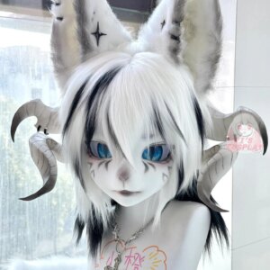 Furry Head Fursuit Customized Kigurumi Cosplay Handmade Fursuit Kigurumi Head Custom Role Play Headsets Beast