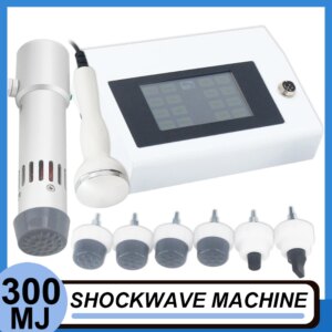 Shockwave Therapy Machine Relieve Pain Household Massager Shock Wave 2 in 1 Ultrasound Wave Relaxation Device 300MJ