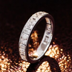 Provence Luxury Wedding ring Solid Gold DEF/VS Lab Diamonds Engagement band for Women Men Cocktail ring Fine Jewelry Custom