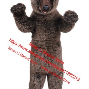 Hot Sales EVA Material Brown Bear Mascot Costume Crayon Cartoon Set Cosplay Birthday Party Masquerade Advertising Gift 975