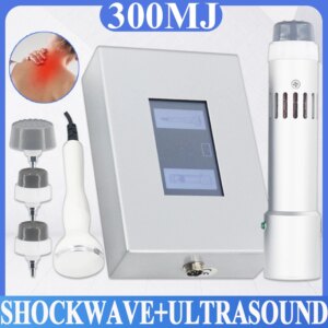 Shockwave Ultrasonic Therapy Machine 300MJ High Tech Handle Shock Wave Massager For ED Treatment Relief Arm Pain Body Relaxation