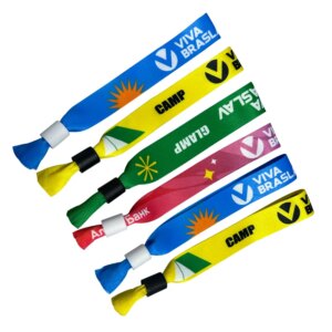 YERLLSOM 500pcs/Lot Hot Selling Color Sublimation Polyester Wristband Custom Logo Printed Fabric Promotional Gifts for Events