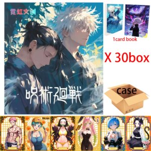 2025 up-to-date Art board case Jujutsu Kaisen Collection card Anime Gojo Satoru Fushiguro Megumi Children’s Toys card