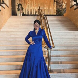 Customized Vestidos De Noche Juveniles Evening Dresses Party Dresses Women Evening Formal Dress فساتين نسائية شحن مجاني فساتي