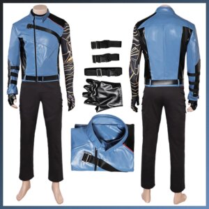 Movie Bolts of Thunder Costume Anti-Hero Bucky Barnes Cosplay Fantasy Clothing Disguise Adult Men Roleplay Fantasia Party Outfit