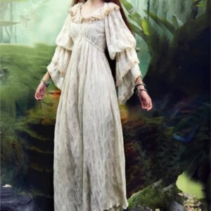 European Vintage Court Style Dress Autumn and Winter Women’s Clothing