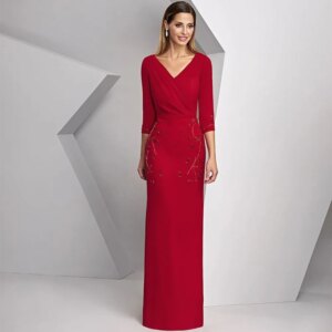 Elegant Plus Size Evening Mother Of The Bride Dresses Mermaid Mother Dresses For Weddings Floor Length Formal Party Dress