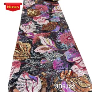 2025Latest High Quality Delicate Elegant Mixed Colors Soft Embroidery Sequin Tulle Lace Fabric for Party Evening Dress NN1938_R