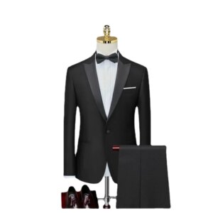 Men’s Three Piece Suit Korean Version Slim Fitting Tashi Groom Wedding Dress MC Performance Host Suit
