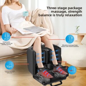 Foot Therapy Machine Leg Sole Heating Massager Automatic Airbag Kneading Press Foot Beauty Leg Artifact