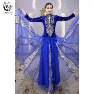 B3986 Iman Indian Exotic Clothing New Ethnic Style Women’s Dance Xinjiang Half Skirt Women’s Clothing