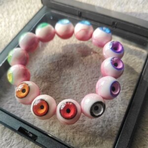 3112Creative Handmade Bracelet Cthulhu Eyeball Bracelet Dark Punk Style Hip Hop Gothic Jewelry Halloween Artwork Customized Gift