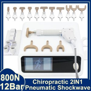 12Bar Professional Pneumatic Shockwave Therapy Machine With 20 Massage Heads Patellar Tendinopathy Relieve Knee Joint Pain