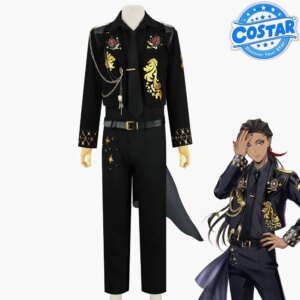 Twisted Wonderland Vil Floyd 5th Anniversary Costume Uniform Cos Suit Halloween Cosplay Costume for Men and Women Customized