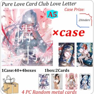 New Pure Love Card Club Love Letter A5 Size Cards Waifu Collection Cards Bikini Swimsuit Design for ACG CCG TCG Fans Gift