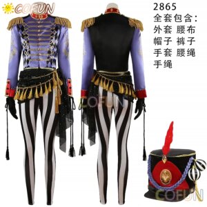 [Customized] Twisted Wonderland COS Stage in Playful Land Vil Cosplay Costume Halloween Suit Coat Pants Shirt Hat Game Anime