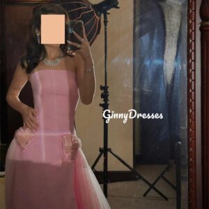 Customized Women’S Evening Dresses A-Lin Prom Dresses Strapless Floor-Length Wedding Party Dress Flowers Vestidos De Festa