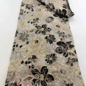 Luxury Lace Fabric 2025 High Quality Luxury African Beaded Lace Embroidered Austria 2025 Nigerian Women’s Evening Dresses
