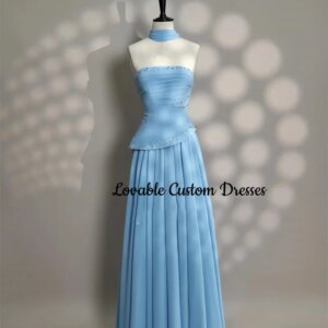 Customized Evening Dresses A-Line Strapless Floor-Length Beadings Wedding Dress Zipper Up Sleeveless Formal Occasion Dresses