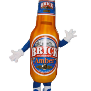 Bottle Brick beer Amber mascot costume custom fancy costume anime cosplay kit mascotte theme fancy dress carnival costume b0541