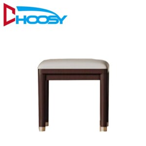 Modern Comfortable & Durable Solid Wood Vanity Stool Removable Ottoman Bench for Bedroom or Entry Makeup Routine Seat