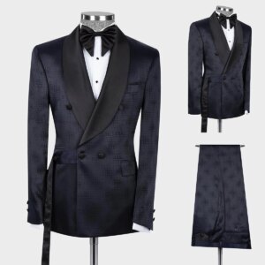 Gentleman Wedding Men Suits Glen Check Slim Fit Tailor-Made New Groom 2-Pieces Formal Occasions Party Singer Size Customized