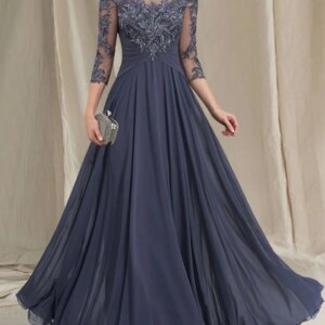 A-Line Elegant Mother of the Bride Dress Wedding Party Gown Formal Dress Lace Pleats Appliques Beading 2025 free customized