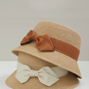 Spring/summer hat women’s basin Fisherman’s elegant fashion shade sunscreen holiday show small face