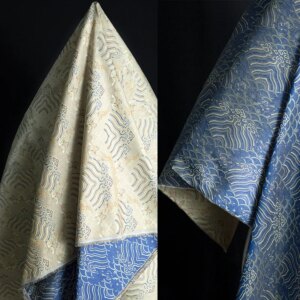 High Quality Heavy 40momme HAILANG Grain Real Silk Song Dynasty Brocade Fabric National Style New Chinese Double-Sided Jacquard
