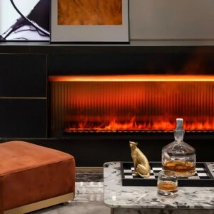 【2024 Upgrade】6D Holographic Mist Fireplace Heater with APP/Alexa, 17M RGB Colors, Safe for Kids & Pets, Energy Saving (CE/FCC