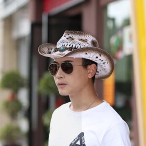 Breathable men and women sunshade style cowboy hat big top