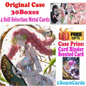 2025 Newest Case Wholesale Hongyan Culture Demon Slayer Waifu Acrylic Colored Paper Waifu Shinobu Playing Card CCG TCG Art Gift