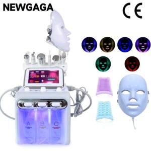 NEWGAGA 6/7 in 1 Water Hydrodermabrasion Machine Face Care Massager Aqua Peel Deep Cleaning Facial SPA Bubbles Skin Care Device